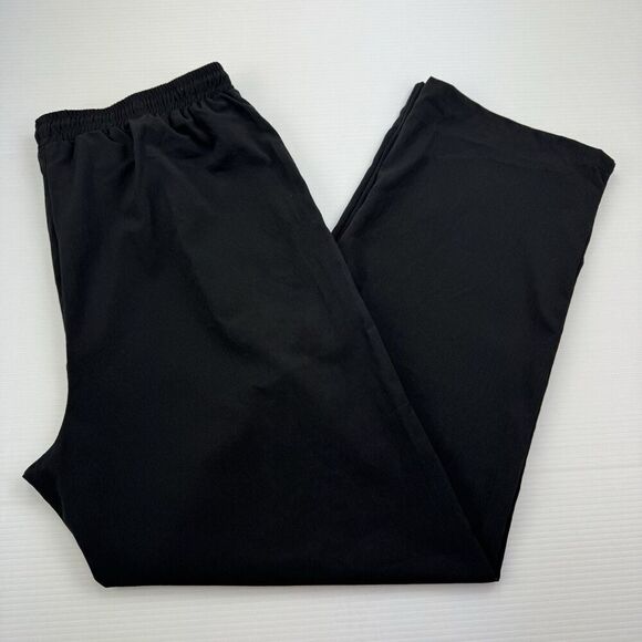 Black Loose Drawstring Pants Wide Leg Pockets Lightweight Size 2XL - Picture 9 of 9